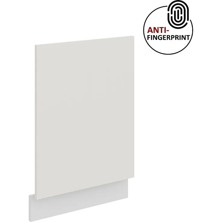 Frontblende für integrierten Geschirrspüler 45 cm ARIA Weiss ultra matt + Weiss matt, hochwertige Fronten mit Anti Fingerprint Beschichtung Küchenzeile Küchenblock
