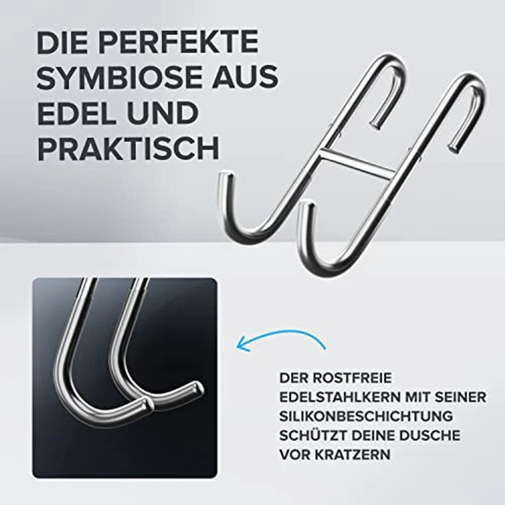 ovimar Handtuchhaken Hov, (Packung, 2-St, 2), aus Edelstahl in Silber zur Zum Aufhängen – Bild 5