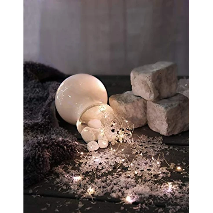 LED-Lichterkette Dew Drop von Star Trading, 46 LEDs neutralweiß – Bild 4