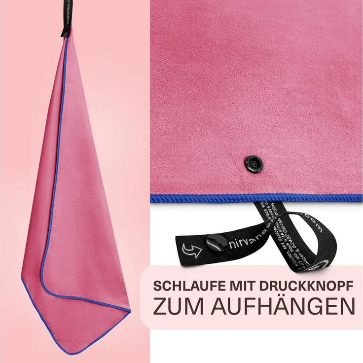 NirvanaShape Sporthandtuch Mikrofaser Handtuch, Microfaser Handtücher als Reisehandtuch, (Set), Microfaser Handtuch als Strandtuch oder Fitneesshandtuch – Bild 4