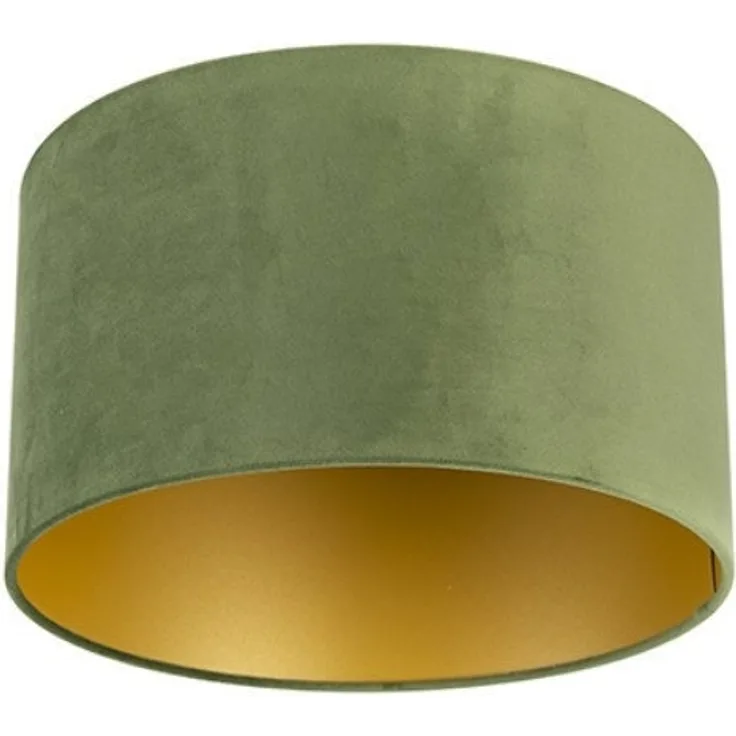 Qazqa Lampenschirm Cilinder velours