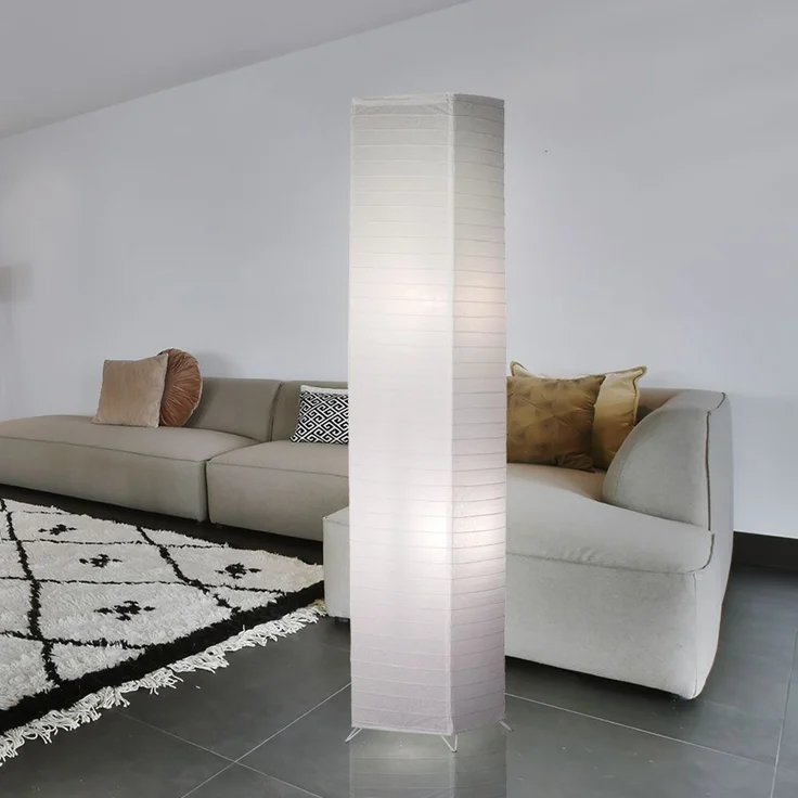Stehleuchte, Papier weiß, H 130 cm – Bild 3