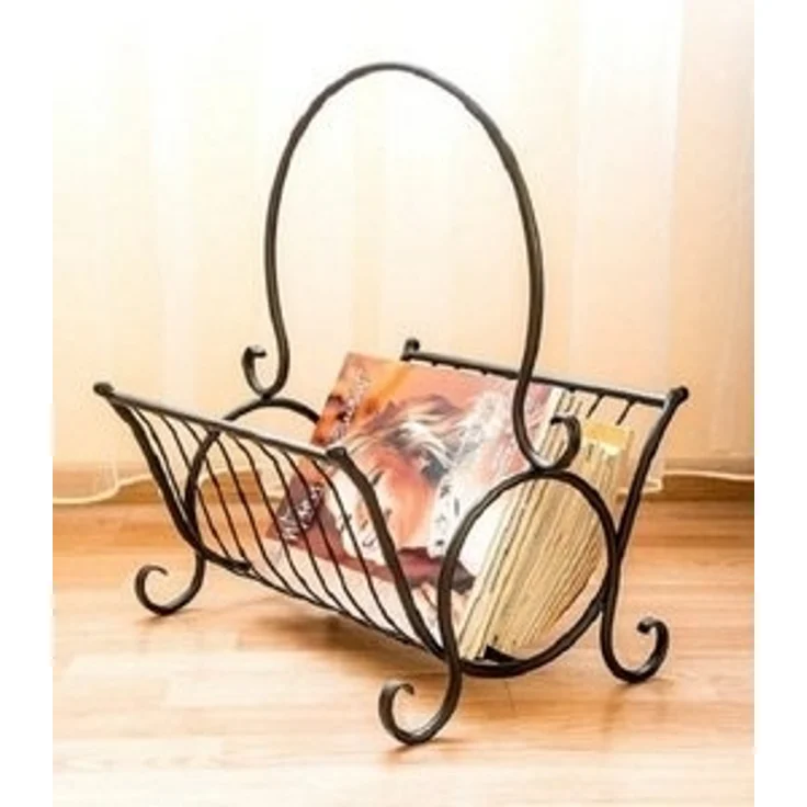 Zeitungskorb Zeitungsständer aus Metall H-52cm Zeitungshalter Beistelltisch – Bild 6