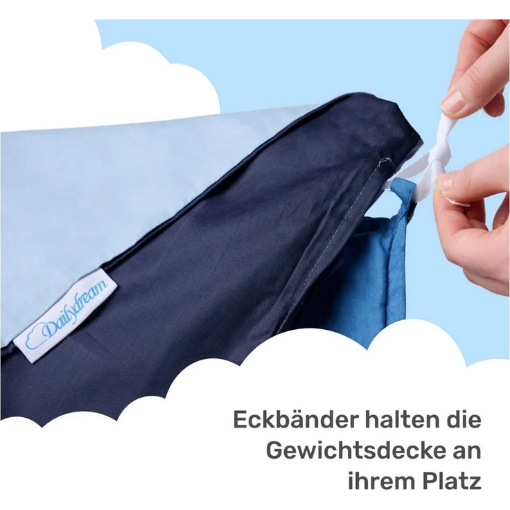 Dailydream Gewichtsdecke Decken Bezug 135 x 200 (blau) – Bild 3