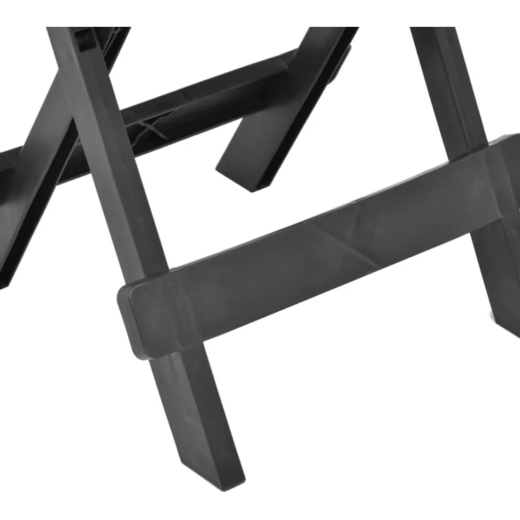 Gartentisch Klappbar, Balkontisch Anthrazit 45 x 43 x 50 cm Kunststoff – Bild 5