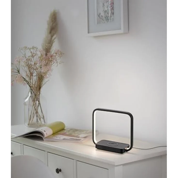 JUST LIGHT Tischleuchte OMARI, Dimmfunktion, LED fest integriert, Warmweiß, LED, dimmbar über Touchdimmer – Bild 2