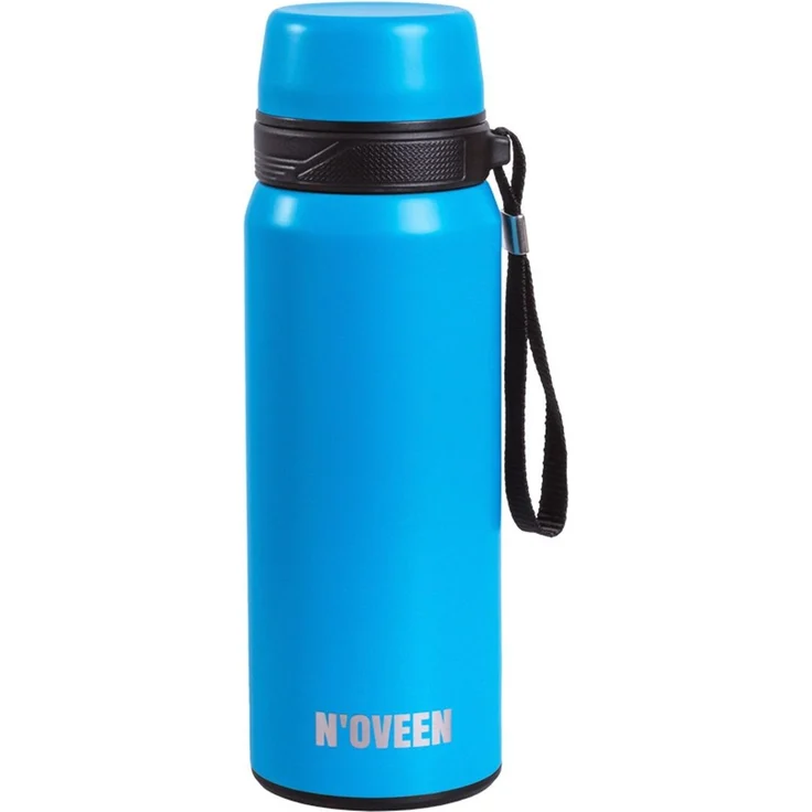 NOVEEN Matte Edelstahl Thermoskanne | 700 ml, Blau – Bild 1