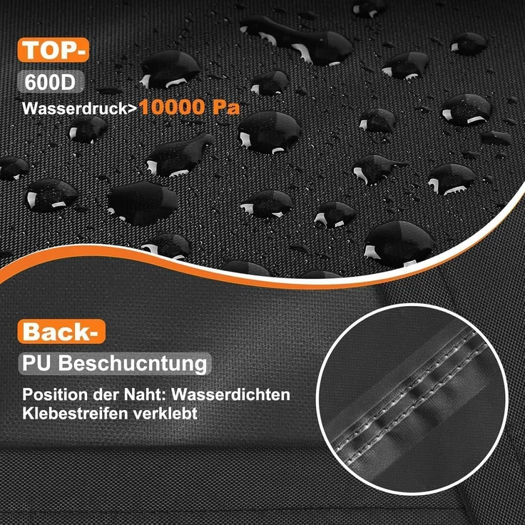 Grillabdeckung Wetterfest 600D Oxford Gasgrill 600D-120x60x120 cm – Bild 5