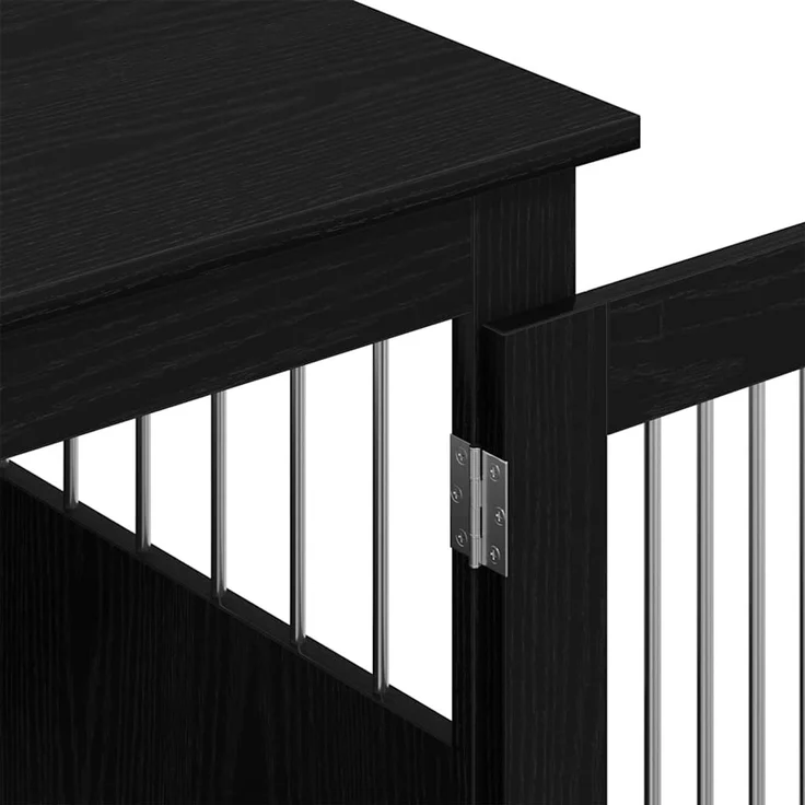 vidaXL Hundebox-Möbel Schwarze Eiche 55 x 80 x 68 cm Holzwerkstoff 862176 – Bild 10
