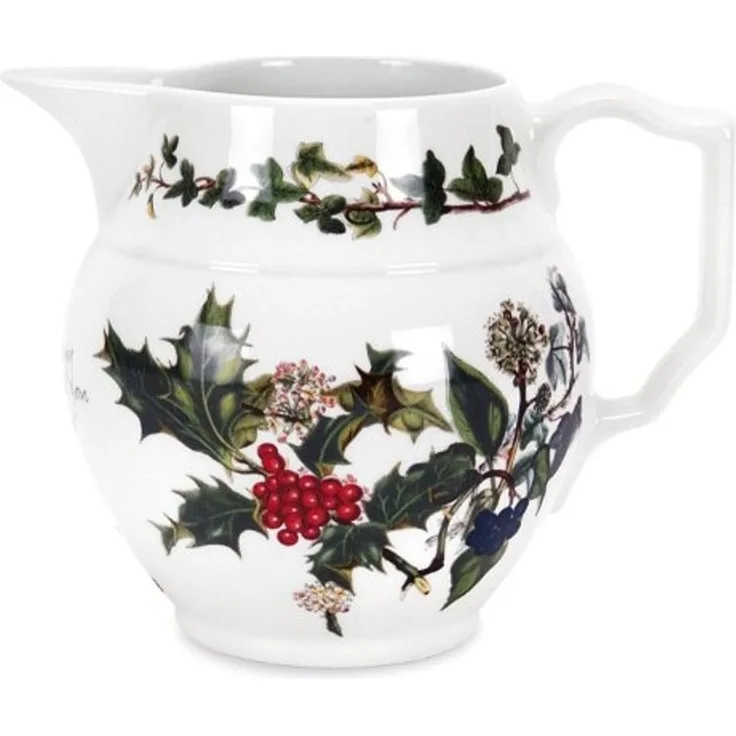 The Holly & Ivy Staffordshire Krug, Keramik, Mehrfarbig