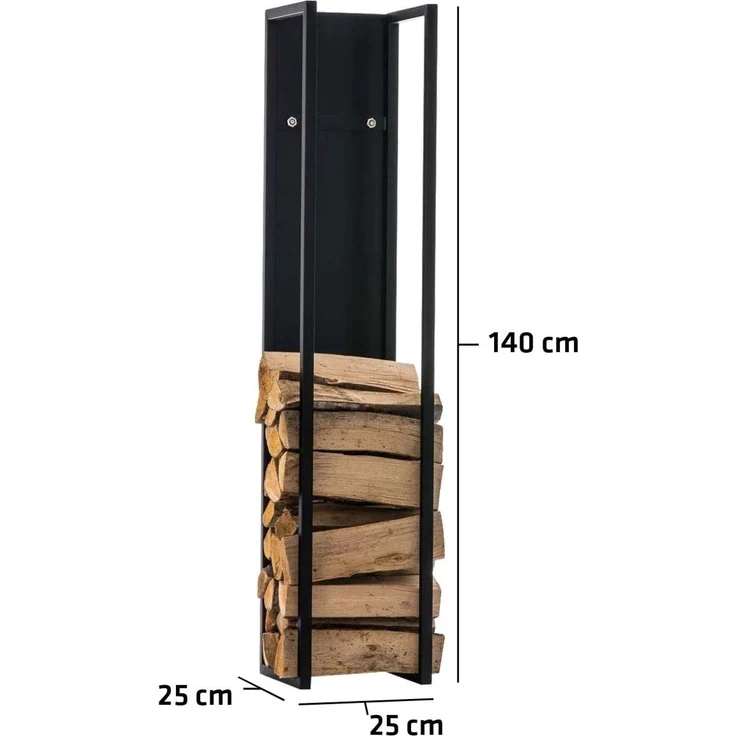 CLP Kaminholzständer Spark,schwarz-matt 80 cm – Bild 7
