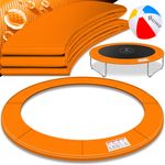 KESSER® - Trampolin Randabdeckung Ø 244 , 305 , 366 , 426 cm , 30cm breit 100% UV-beständig reißfest Federabdeckung , Grün , Blau Orange, 244 cm