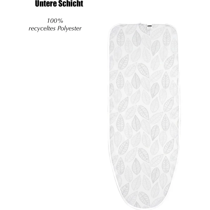 Bügelbrettbezug aus 100% Baumwolle - 131 x 47,5 cm mit Kordelzug, Blattmotiv – Bild 4
