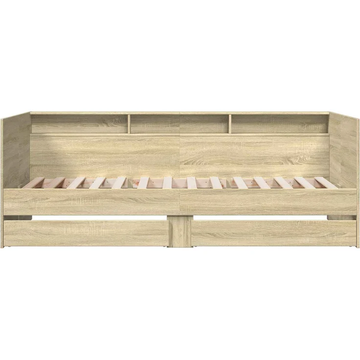 vidaXL Tagesbett mit Schubladen mit Regal Sonoma-Eiche Holzwerkstoff 3429638 – Bild 5