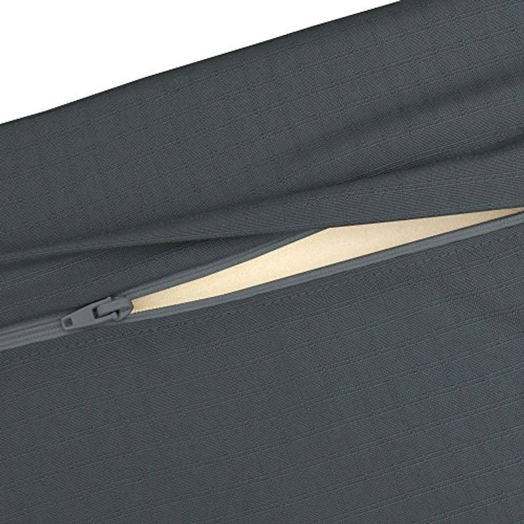 Beautissu Palettenkissen ECO Elements, graphit, Textil, 80x15x120 cm, für Europaletten, mit Karo-Struktur und Zierknöpfen – Bild 4