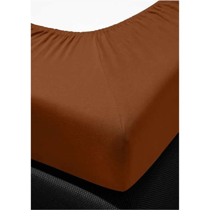 Irisette Mako-Jersey Betttuch Jupiter 0008 camel 150x200 cm 8-83 camel – Bild 4
