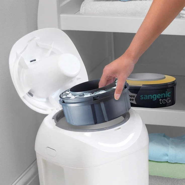 Tommee Tippee Nachfüllkassetten Sangenic tec (6er-Pack) - mehrschichtige Folie für Windelaufbewahrung - passend für viele Sangenic Modelle – Bild 4