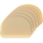 HENDI Teigschaber, Halbrund, flexibel, Teigschaberkarte, Teigspachtel, Teigschneider, Geschirrspülmaschinengeeignet, 6 Stück, 120x88 mm, Polypropylen