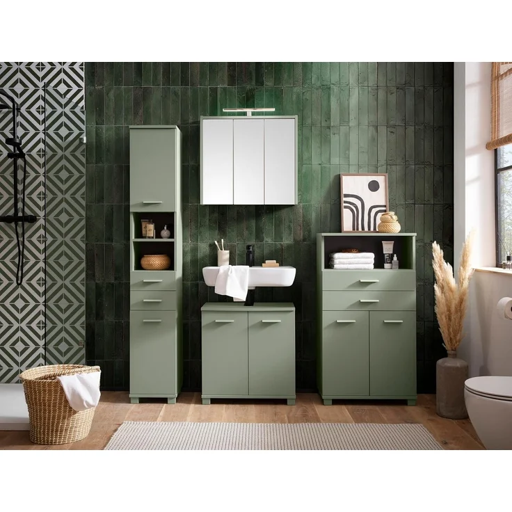 Schildmeyer Midischrank Mono, in zwei Breiten verfügbar, mit Schubkästen und Ablagefach Made in Germany – Bild 2