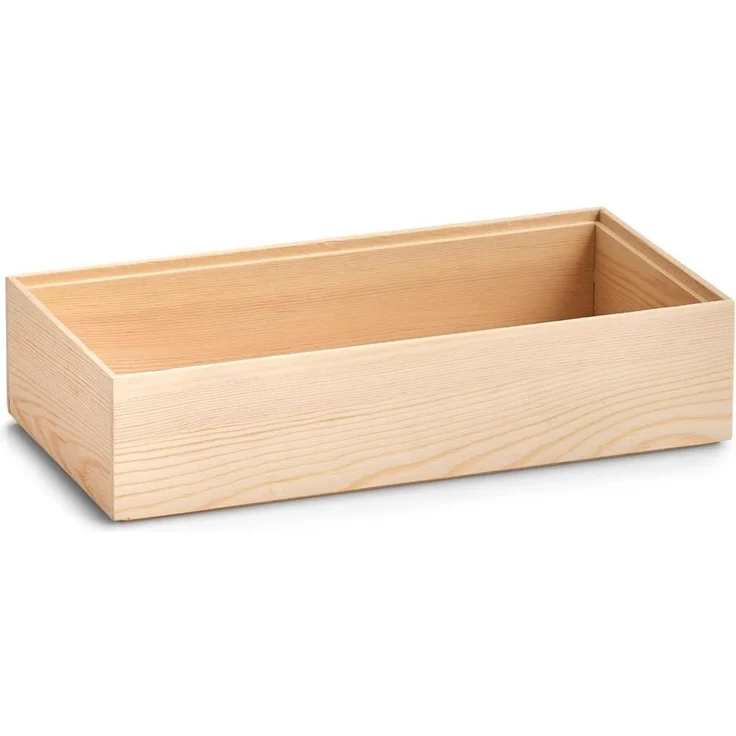 Zeller Present Aufbewahrungskorb Ordnungsbox, Kiefer, 30 x 15 x 7 cm – Bild 2