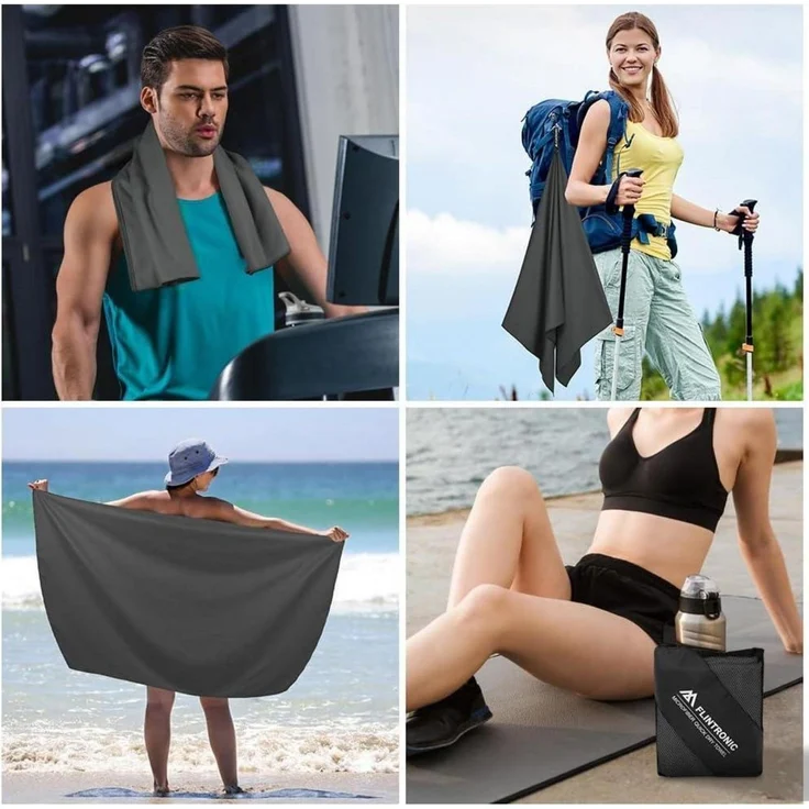 Mikrofaser Handtuch 200x100cm Groß Schnelltrocknend Sporthandtuch Strandhandtuch – Bild 7