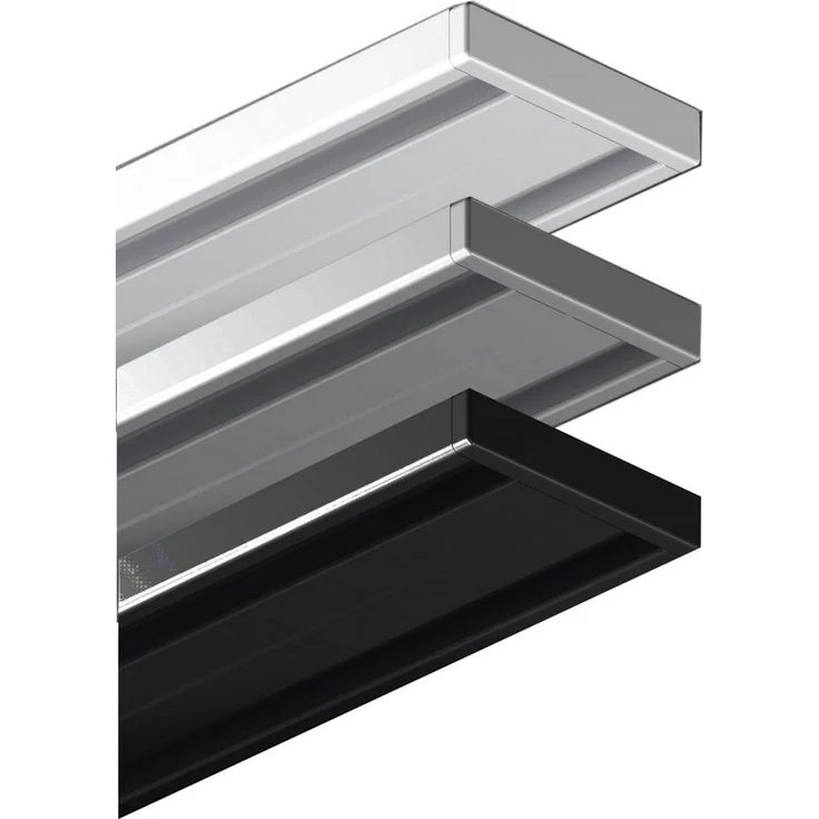 Garduna Vorhangschiene Wendeschiene, Aluminium, 1 oder 2-läufig, Aluminium – Bild 5