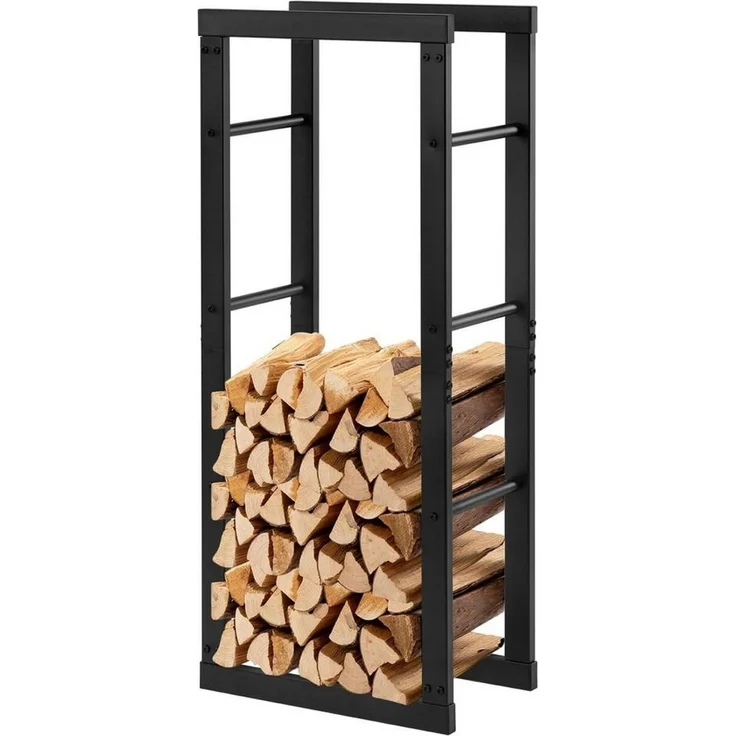EUGAD Kaminholzregal, BxTxH:40 x 25 x 150 cm, (1-St), Innen Außen aus Metall für Kaminholz – Bild 2
