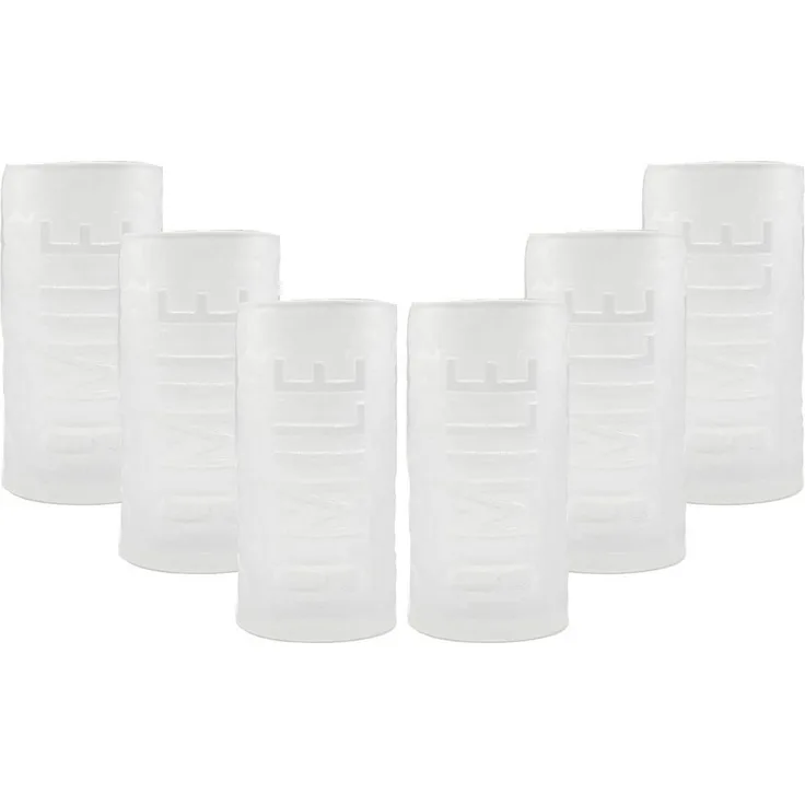 9 Mile - Longdrinkglas / Longdrink Glas / Milchglas Gläser Set - 6x Longdrinkgläser