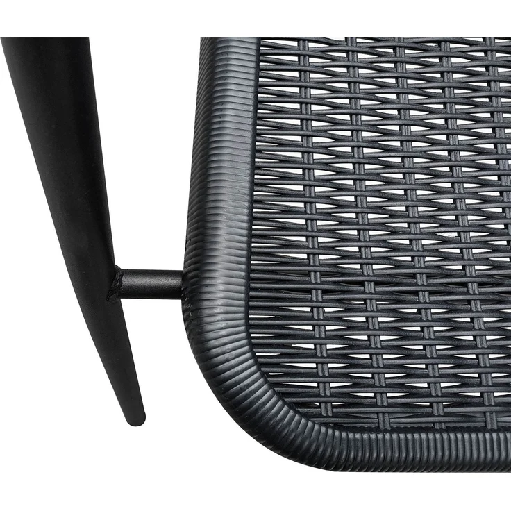 LC Garden Stapelstuhl Garvista Stapelstuhl 54x52x72cm schwarz Gartenstuhl – Bild 3