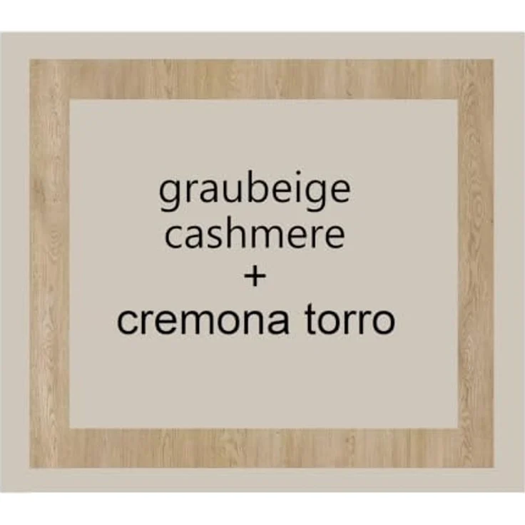 Marmex Möbel Grant Set-22C Jugendmöbel-Set mit Schreibtisch, Jugend-Wohnwand mit Schreibtisch, laminierte Spanplatte, graubeige cashmere+cremona torro, 177x195x52,5cm – Bild 4
