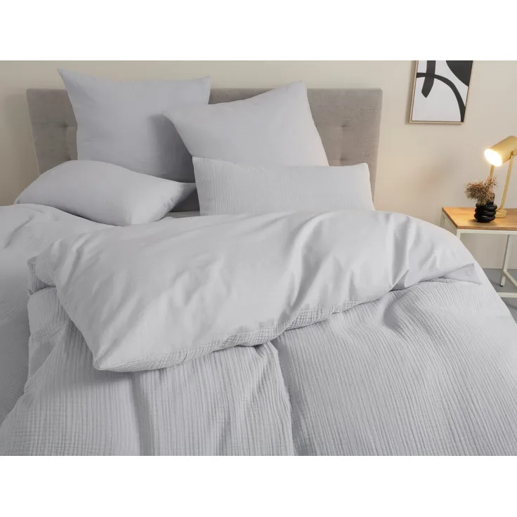 OTTO home Wendebettwäsche Sari3, Musselin, Renforcé, 2 teilig, NEUHEIT: aus 100% Baumwolle in weichem Musselin, Rückseite Renforcé