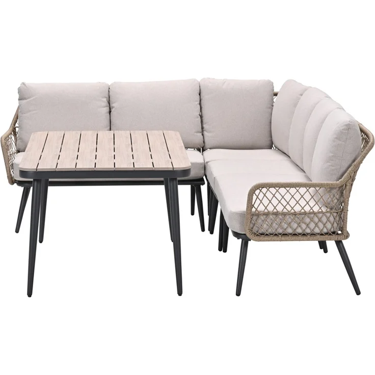 Garden Impressions Allasio Lounge- Dining Eckset - 5-tlg. - Outdoor-Design mit funktionaler Dining-Höhe – Bild 5