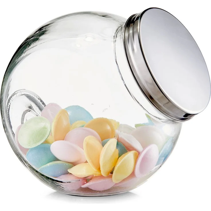 ZELLER 19788 Vorratsglas CANDY 2200 ml mit Edelstahldeckel, ca. 18 x 12,5 x 18 cm – Bild 4