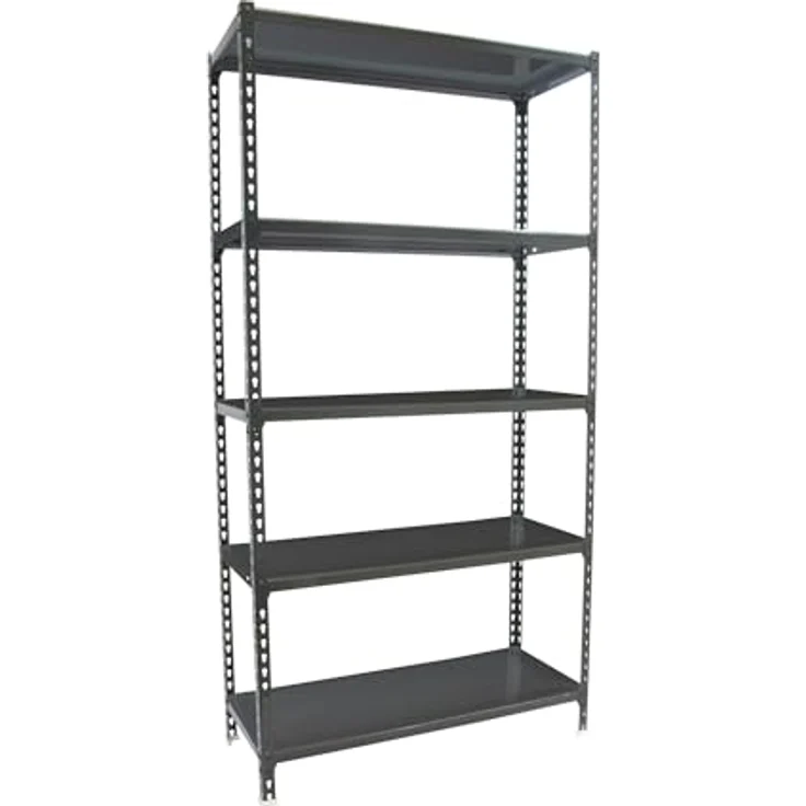 Simonrack Schwerlastregal, Lagerregal, 200 x 100 x 30 cm, Metallregal, Kellerregal, Biegestelle 180 kg, 5 Fachböden, Antracite - Simonclick – Bild 2