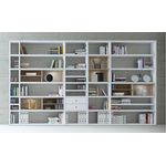 Regalwand TORO 53 weiß Hochglanz lackiert Sonoma Eiche