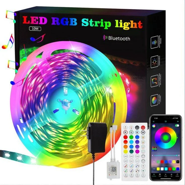 Nettlife LED Stripe Fernbedienung Dimmbar Lichtleiste, Musikfunktion, Timer-Funktion – Bild 4
