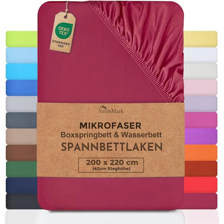 NatureMark Waschhandschuh Waschhandschuhe 500 gsm (10er-Set), 100% Baumwolle (10-St), Premium Frottier Waschhandschuhe, 15x21cm, Apfel grün – Bild 1