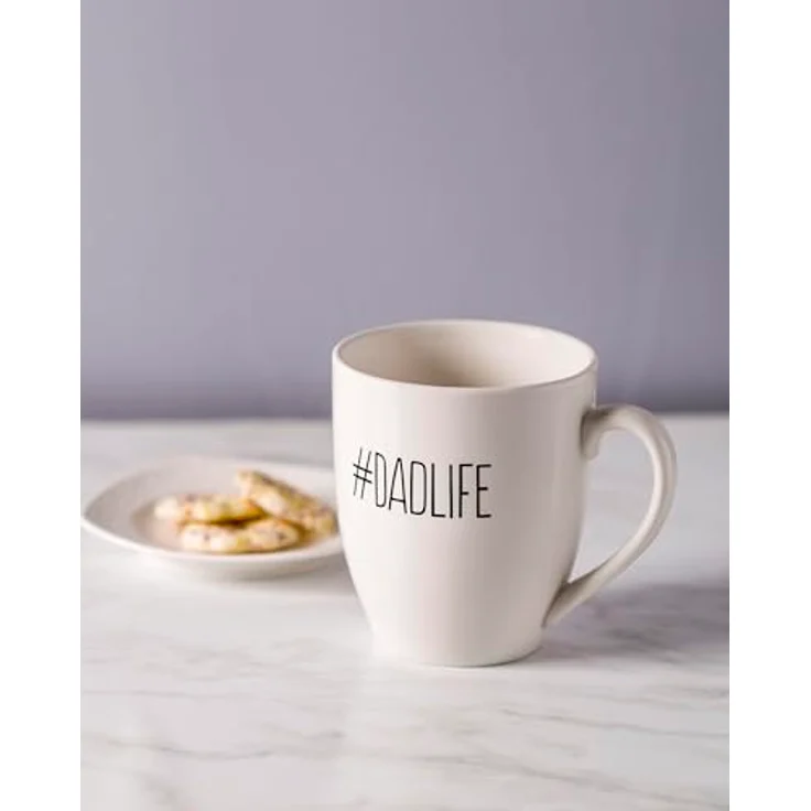 Pearhead #Dadlife Keramiktasse Graphic Coffee Mug Father's Day New Dads or Father's Day Fatherhood Mug Kitchen Accessory, Novelty Dad Accessory, 473 ml – Bild 6