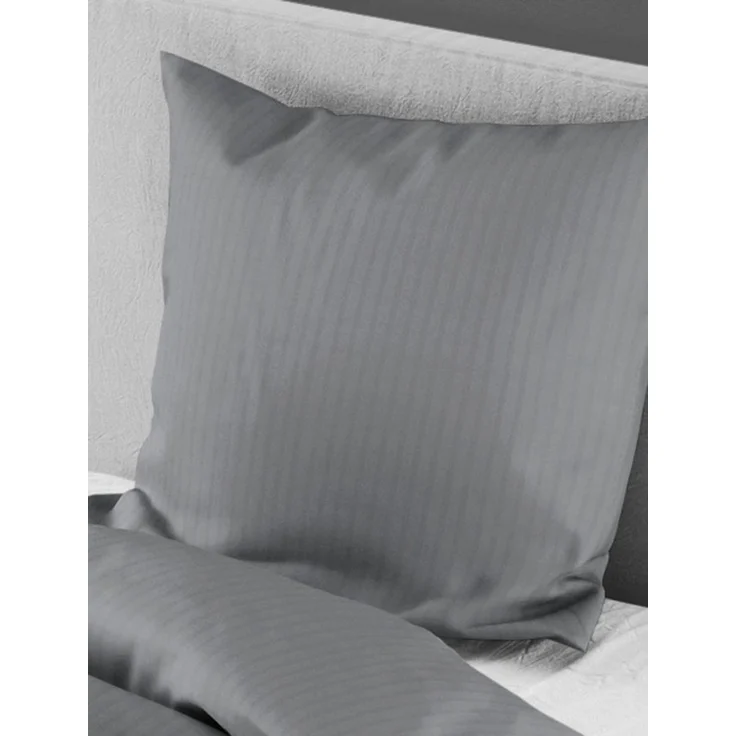 MONDO Bettwäsche ATIP, 135 x 200 cm, Anthrazit, Baumwolle, Interlock-Jersey, mit Reißverschluss – Bild 3