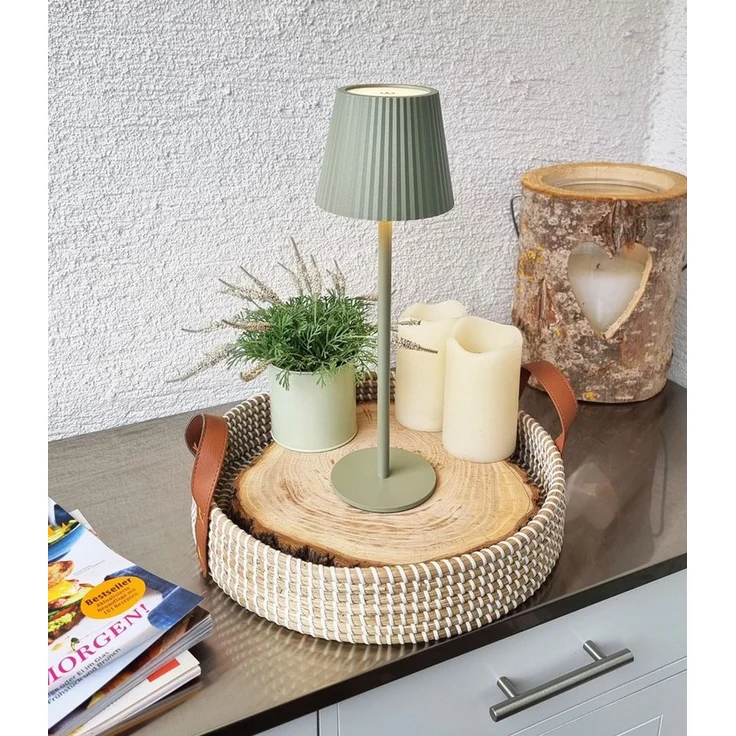 Coen Bakker Deco BV LED Tischleuchte Touch Tischlampe Dimmbar Akku In-/Outdoor IP44, Touch-Funktion, LED fest verbaut, Warmweiß, Kaltweiß, Tageslichtweiß – Bild 1