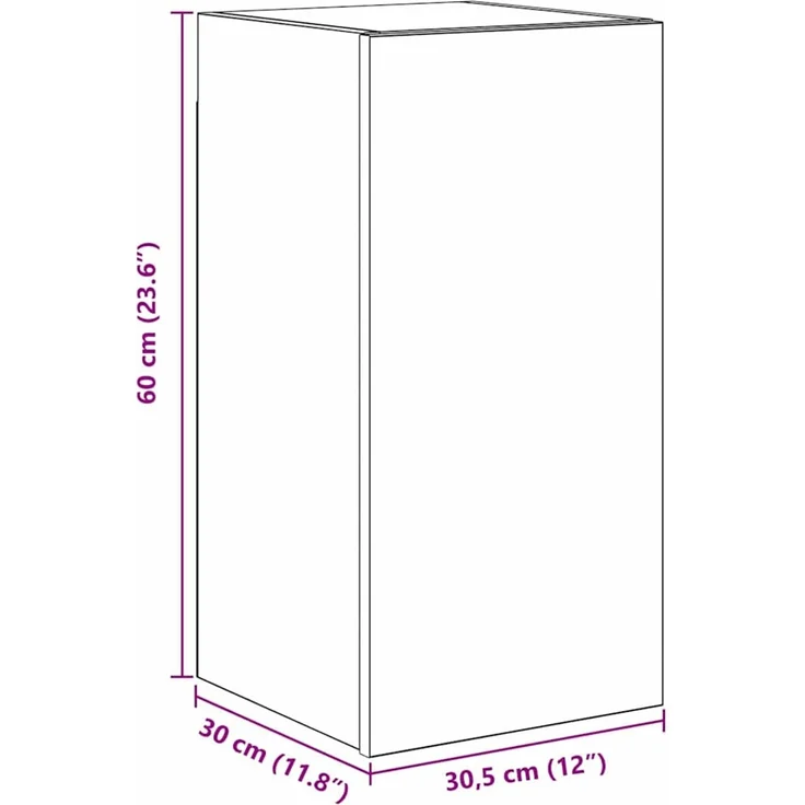 vidaXL TV-Schrank-Set 8 stk. 80 x 30 x 30 cm Schwarz Eichen-Optik 3393325 – Bild 12