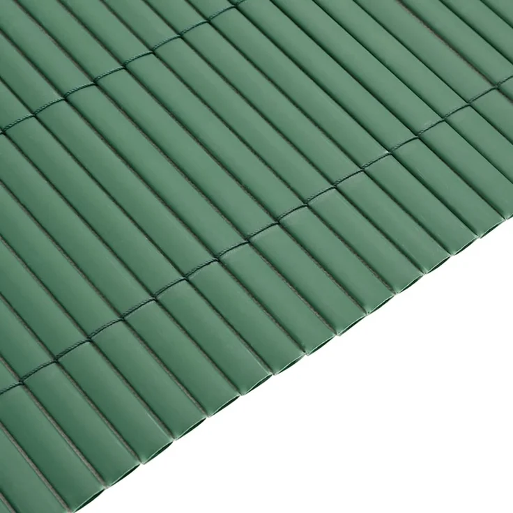 vidaXL Gartenzaun Doppelseitig Grün 1,8x3 m PVC 42002619 – Bild 7