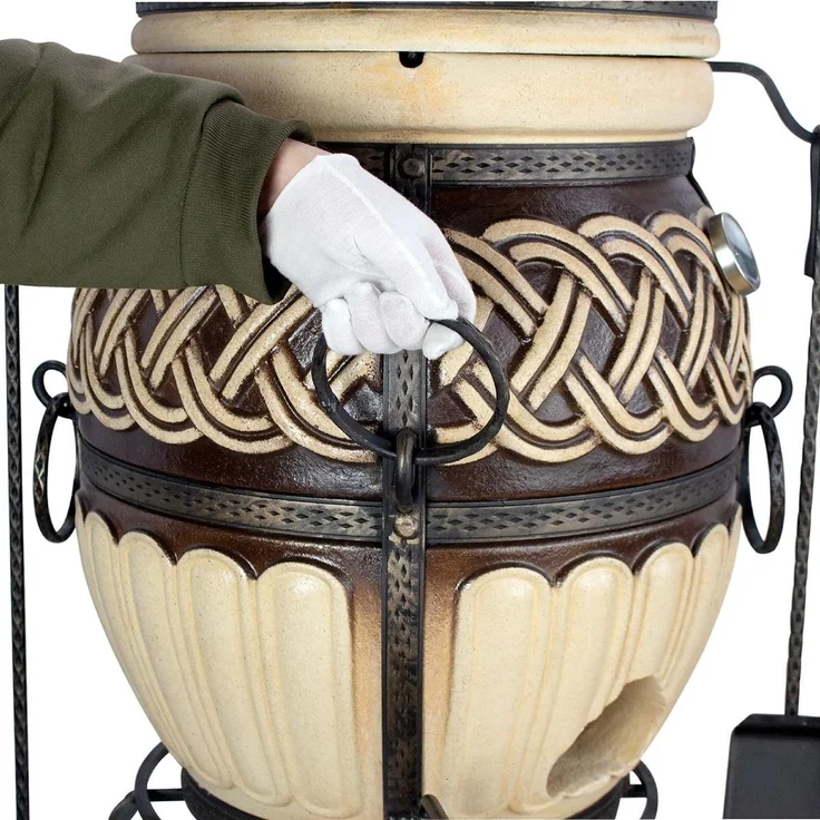 Tandoor Thor aus Schamott mit Zubehör Classic 7-teilig – Bild 9