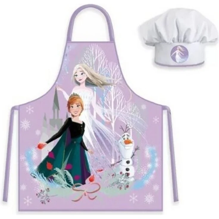 Disney Frozen Kochschürze Küchenset für Kinder – Schürze und Mütze für kleine Köche – Bild 2