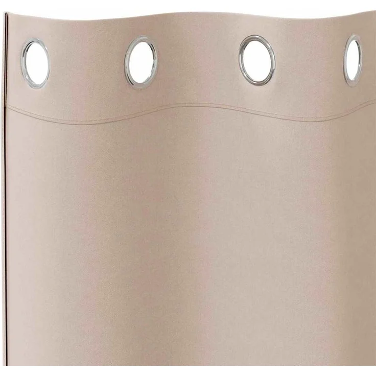 Verdunkelungs-Vorhänge | für Wohnzimmer & Schlafzimmer mit Ringen 2 pcs Taupe 245 x 140 cm – Bild 5