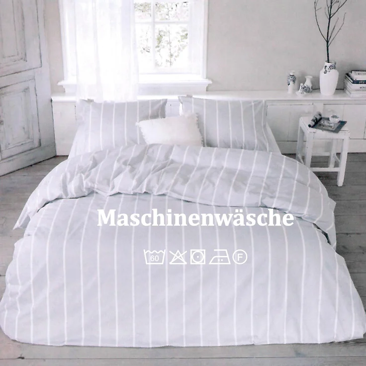 Bettwäsche Walra (155x220cm) Preppy Pinstripe – Bild 5