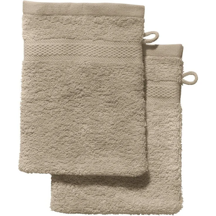REDBEST Waschhandschuh Waschhandschuh "Chicago" 2er-Pack, Frottier (2-St), Walk-Frottier Uni – Bild 1