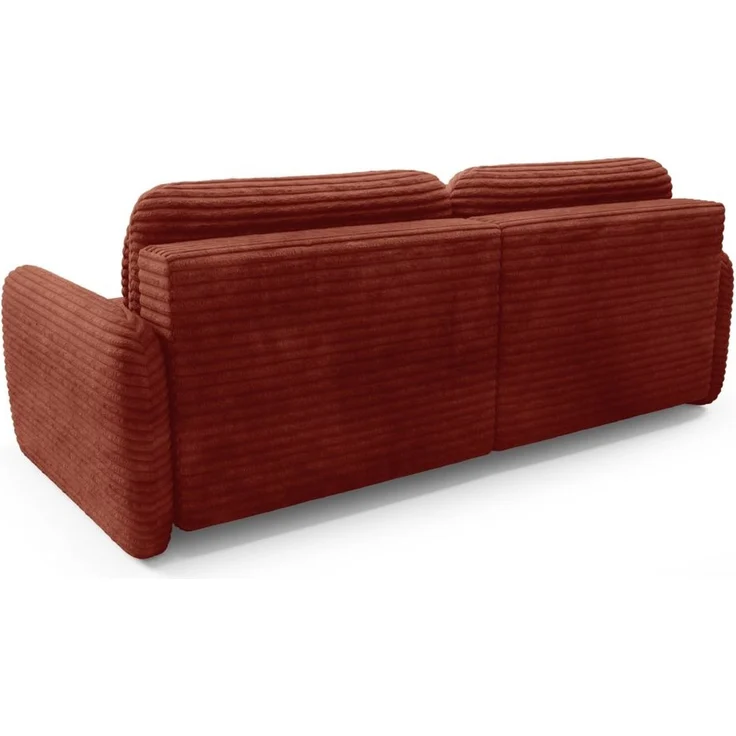 Ecksofa Schlafsofa Sofa SIMONE in Stoff Ambience Rostbraun Ottomane Links – Bild 3