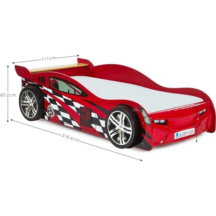 Julian Bowen Scorpion Racer Bett, Rot, Einzelbett – Bild 8