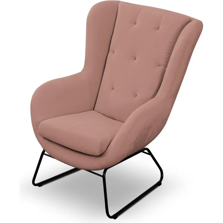 Sessel Designersessel ARTEMIS in Stoff Kronos Altrosa – Bild 2